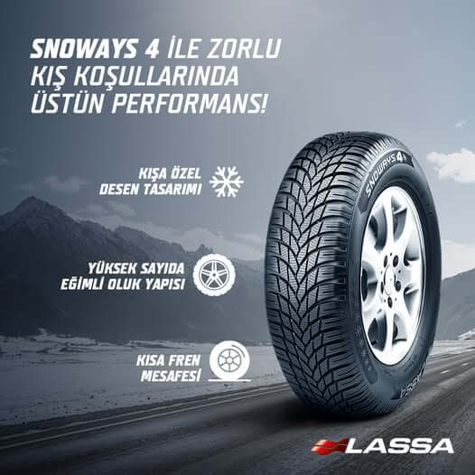 Lassa Snoways 4 kış lastiği karlı zemin performansı